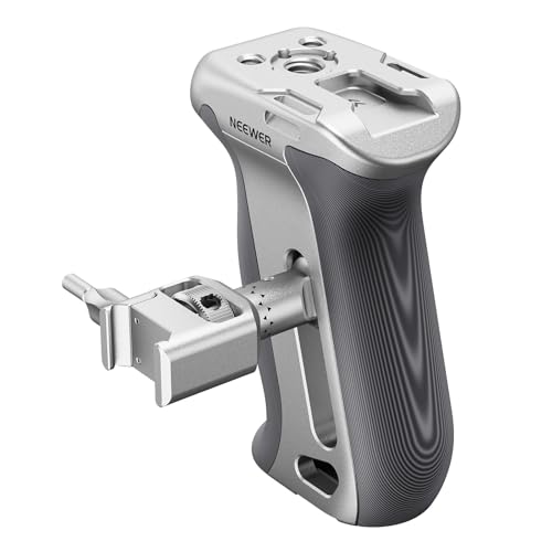 NEEWER NATO Seitengriff mit Schnellwechsel ergonomische seitliche Kamera Handgriff mit NATO Klemme rutschfestem Griff Cold Shoe 1/4", 3/8" Gewinde kompatibel mit SmallRig Kamera Käfig CA130 von NEEWER