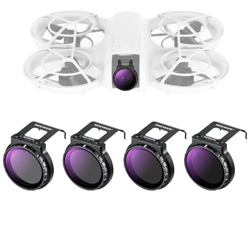 NEEWER ND/CPL Filter Set kompatibel mit DJI NEO, 4er Pack, ND8/PL ND16/PL ND32/PL ND64/PL Graufilter Polfilter, Drone Zubehör, schlankes, mehrfach beschichtetes optisches HD Glas, FL-N29 von NEEWER