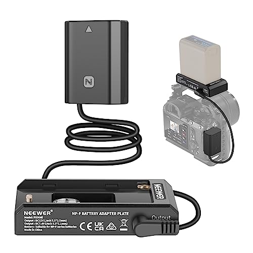 NEEWER NP-F Akku Adapter Mount Plate mit NP-FZ100 Dummy Akku DC 12V und 7,4V Stecker NP-F Battery Adapter Montageplatte kompatibel mit Sony ZV-E1 FX30 FX3 a1 a9 a7S III a7R V a7C a6600 Kameras,PS004E NEEWER NP-F Akku Adapter Mount Plate mit NP-FZ100 Dummy Akku DC 12V und 7,4V Stecker NP-F Battery Adapter Montageplatte kompatibel mit Sony ZV-E1 FX30 FX3 a1 a9 a7S III a7R V a7C a6600 Kameras,PS004E von NEEWER