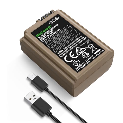 NEEWER NP-FW50 Ersatz Kamera Akku 1030mAh für Sony A6400 A6000 A7 II ZV-E10, 2,3 Stunden sicheres Schnellladen mit USB Typ C Kabel für A5100 A6100 A6300 A6500 A7R II A7S II BC-TRW Akku Ladegerät NEEWER NP-FW50 Ersatz Kamera Akku 1030mAh für Sony A6400 A6000 A7 II ZV-E10, 2,3 Stunden sicheres Schnellladen mit USB Typ C Kabel für A5100 A6100 A6300 A6500 A7R II A7S II BC-TRW Akku Ladegerät von NEEWER