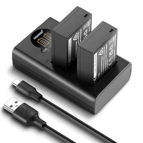 NEEWER NP-W126/NP-W126s Ersatz Akku Ladegerät mit doppeltem Ladegerät und USB C Kabel, 2 Stück 1140mAh Kamera Akku kompatibel mit Fuji X100VI X-T30 II X-S10 X-T200 X100F X100V X-A5 X-T50 X-Pro3 X-T3 NEEWER NP-W126/NP-W126s Ersatz Akku Ladegerät mit doppeltem Ladegerät und USB C Kabel, 2 Stück 1140mAh Kamera Akku kompatibel mit Fuji X100VI X-T30 II X-S10 X-T200 X100F X100V X-A5 X-T50 X-Pro3 X-T3 von NEEWER