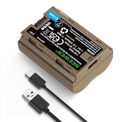 NEEWER NP-W235 Ersatzakku für Kamera, wiederaufladbar, 2400 mAh, mit Kabel, 2,3 h, USB Typ C, Schnellladung, kompatibel mit FUJIFILM X-T5 X-T4 X-S20 X-H2S X-H2 GFX50S II GFX100S VG-XT4 Akku von NEEWER