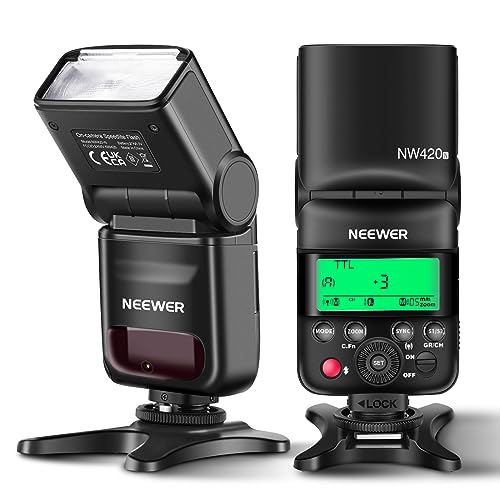 NEEWER NW420-N Mini TTL Speedlite Blitzgerät,Kamera Blitz Flash mit Master/Slave Mod.Diese Blitzlicht mit GN36 HSS Rear Curtain Sync, kamerablitz kompatibel mit Nikon DSLR Kameras von NEEWER