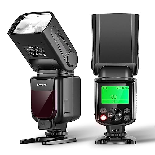 NEEWER NW645II-N TTL Blitzgerät, Blitzlicht mit GN58 HSS Blitz, Speedlight ist Kompatibel mit D4 D5 D6 D90 D750 D780 D800 D810 D850 D3500 D5300 D7500 Z9 Zfc Z50 Z5 Z6 Z7 Z6II Z7II von NEEWER