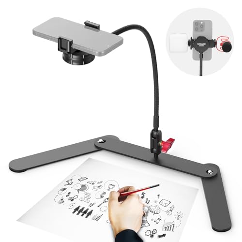 NEEWER Overhead Handyhalterung mit flexiblem Rohr und Kugelkopf, stoßdämpfende Tischstativ, Handy Ständer klemme mit Cold Shoe, Faltbare Basis zum Kochen, Zeichnen, Skizzieren, Live Streaming, DS022 NEEWER Overhead Handyhalterung mit flexiblem Rohr und Kugelkopf, stoßdämpfende Tischstativ, Handy Ständer klemme mit Cold Shoe, Faltbare Basis zum Kochen, Zeichnen, Skizzieren, Live Streaming, DS022 von NEEWER