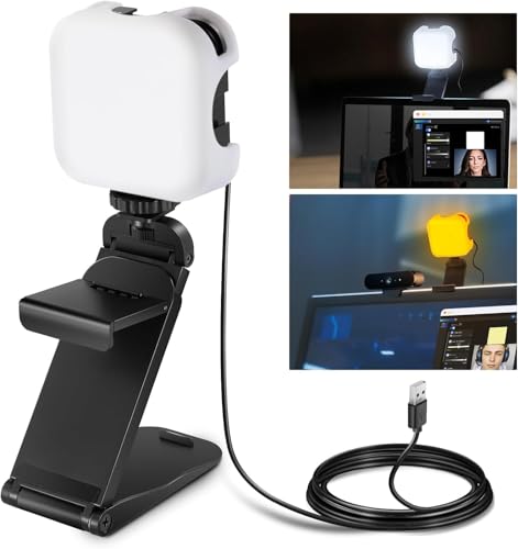 NEEWER PL81 PRO LED Streaming Licht mit APP Steuerung, Videokonferenz Licht mit 2 in 1 Monitorhalterung und Ständer, ultrahelle 2900K-7000K Töne, USB Computer Webcam Licht für Streaming, Zoom Meeting von NEEWER