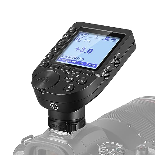 NEEWER QPRO-C TTL Drahtloser Blitzauslöser Kompatibel mit Canon 1/8000s HSS Neigbares Design LCD Bildschirm 5 Tastensätze 9 Anpassbare Funktionen für Q4 Q3 Z1 Z760 NW420 NW655 NW665 S101-300W/400W PRO von NEEWER