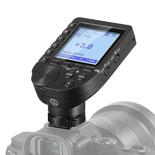 NEEWER QPRO-S TTL Drahtloser Blitzauslöser Kompatibel mit Sony 1/8000s HSS Neigbares Design LCD Bildschirm 5 Tastensätze 9 Anpassbare Funktionen für Q4 Q3 Z1 Z760 NW420 NW655 NW665 S101-300W/400W PRO von NEEWER