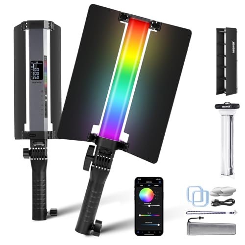 NEEWER RGB1 LED Videoleuchte Lichtstab mit Metall Barndoor, Touch Leiste/APP Steuerung, magnetisches Leuchtstab RGB Videolicht, 3200K-5600K CRI98+ dimmbare Handlichtstab mit 6400mAh Akku, 17 Szenen NEEWER RGB1 LED Videoleuchte Lichtstab mit Metall Barndoor, Touch Leiste/APP Steuerung, magnetisches Leuchtstab RGB Videolicht, 3200K-5600K CRI98+ dimmbare Handlichtstab mit 6400mAh Akku, 17 Szenen von NEEWER