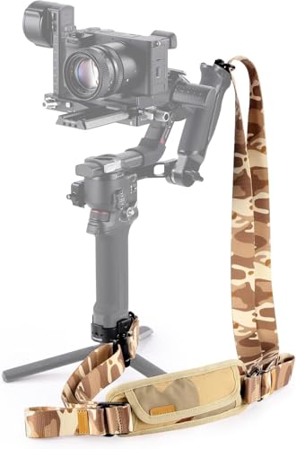 NEEWER RS4 RS3 Gimbal Schultergurt, Gewichtsreduzierung gepolsterter verstellbarer Gurt mit Schnellverschluss QD Schnalle Kompatibel mit DJI RS4 RS4 Pro RS3 RS3 Pro RS2 Sling Handle, Camouflage, GA018 NEEWER RS4 RS3 Gimbal Schultergurt, Gewichtsreduzierung gepolsterter verstellbarer Gurt mit Schnellverschluss QD Schnalle Kompatibel mit DJI RS4 RS4 Pro RS3 RS3 Pro RS2 Sling Handle, Camouflage, GA018 von NEEWER