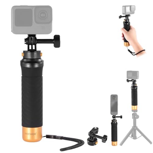 NEEWER Schwimmender Handgriff für Action Kamera mit Schnellwechsel Montage Adapter, 1/4" Schrauben Adapter, Handschlaufe, Unterwasser Floating Grip Zubehör Set, kompatibel mit GoPro Insta360 DJI, GP23 NEEWER Schwimmender Handgriff für Action Kamera mit Schnellwechsel Montage Adapter, 1/4" Schrauben Adapter, Handschlaufe, Unterwasser Floating Grip Zubehör Set, kompatibel mit GoPro Insta360 DJI, GP23 von NEEWER