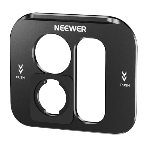 NEEWER T Series Lens Back Mount Plate, Rückplatte für iPhone 15 Pro & iPhone 15 Pro Max Phone Cage(PA023&PA024), Schnellspanner Montageadapter, kompatibel mit Moment T Series Mobile Objektive,PA034 von NEEWER