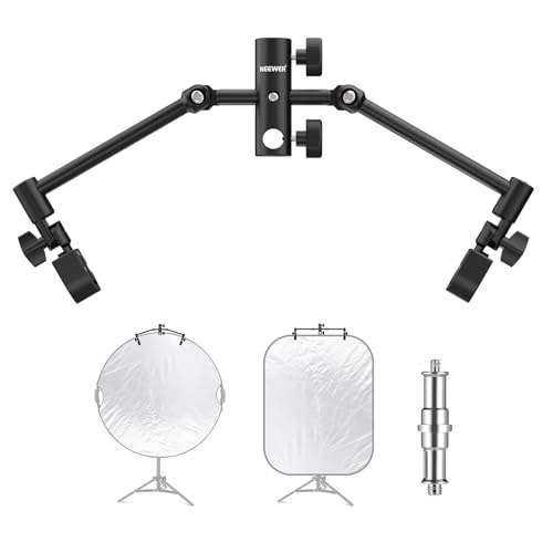 NEEWER Tragbar zusammenklappbarer Hintergrund Halter mit 1/4" auf 3/8" Metall Stecker Konverter Gewindeschraube Adapter,Verstellbarer Fotografie Disc Reflektor Klemmhalter Hintergrundhalterung CL-05 NEEWER Tragbar zusammenklappbarer Hintergrund Halter mit 1/4" auf 3/8" Metall Stecker Konverter Gewindeschraube Adapter,Verstellbarer Fotografie Disc Reflektor Klemmhalter Hintergrundhalterung CL-05 von NEEWER