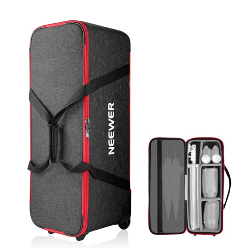NEEWER Trolley für Fotostudio Ausrüstung, 30"x11"x11"/77x28x27cm, Stativ Rolltasche mit Rädern/Riemen/gepolstertem Fach/Griff für Lichtstative, Blitze, Fotozubehör, PB005 NEEWER Trolley für Fotostudio Ausrüstung, 30"x11"x11"/77x28x27cm, Stativ Rolltasche mit Rädern/Riemen/gepolstertem Fach/Griff für Lichtstative, Blitze, Fotozubehör, PB005 von NEEWER