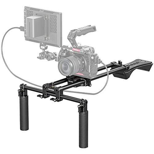 NEEWER Universal Shoulder Rig Set, 16"/40cm Erweitertes 15mm Stange Unterstützung System Kamerastabilisator für DSLR Camcorder, Kompatibel mit SmallRig Folge Focus/Lens Support/Matte Box, SR004 NEEWER Universal Shoulder Rig Set, 16"/40cm Erweitertes 15mm Stange Unterstützung System Kamerastabilisator für DSLR Camcorder, Kompatibel mit SmallRig Folge Focus/Lens Support/Matte Box, SR004 von NEEWER