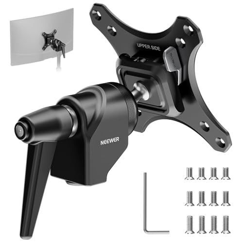 NEEWER VESA Monitor Mount Adapter mit Arca Schnellverschluss, 360° drehbarer Kugelkopf, M4 Schraube 5/8" Empfänger, Lichtstativ Halterung Adapter für TV Bildschirm C Stand, Max. Belastung: 20kg, MA016 von NEEWER
