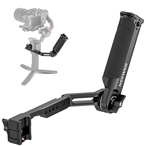 NEEWER Verstellbarer Sling Griff Kompatibel mit DJI Ronin RS3 Mini RS 3 Pro RS 2 RSC 2 Gimbal Stabilizer für Low Angle Shots, Faltbarer Griff aus Aluminium mit Silikongriff, Max Load 13,2lb/6kg, ST49 von NEEWER