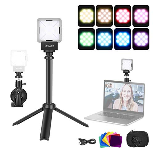 NEEWER Videokonferenz Licht Beleuchtungsset, Tischleuchte mit Stativ, Saugnapf und Farbfilter, für Laptop Computer, Webcam, Fernarbeit, Zoom Konferenzen, Streaming, Videoaufnahmen, Selfie Makeup, SL12 NEEWER Videokonferenz Licht Beleuchtungsset, Tischleuchte mit Stativ, Saugnapf und Farbfilter, für Laptop Computer, Webcam, Fernarbeit, Zoom Konferenzen, Streaming, Videoaufnahmen, Selfie Makeup, SL12 von NEEWER