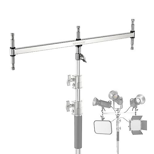 NEEWER klein Galgenarm mit Dreifach Kopf Adapter für C Stand/Lichtstativ, fünf 5/8" Mini Stiften, für Videolicht/Blitz, 1-1/8" Stift mit 16mm Babystift oder 28mm Junior Empfänger, Edelstahl, UA005 NEEWER klein Galgenarm mit Dreifach Kopf Adapter für C Stand/Lichtstativ, fünf 5/8" Mini Stiften, für Videolicht/Blitz, 1-1/8" Stift mit 16mm Babystift oder 28mm Junior Empfänger, Edelstahl, UA005 von NEEWER