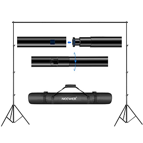 Neewer® Hintergrund Unterstützungssystem 2.6M x 3M/8.5ft x 10ft Set mit Tragetasche für Muslins Hintergrund, Papier and Canvas von NEEWER