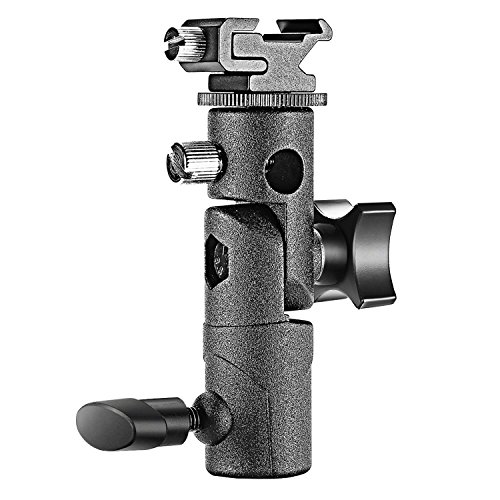 Neewer® Professional E Type Universal-Kamera-Blitz Speedlite Montage Swivel Lampenstativ Halterung Schirm Schuhhalter Passend für Canon Nikon Olympus Pentax Nissin Speedlite Metz und andere Blitzgeräte mit Standard-Blitzschuh- von NEEWER