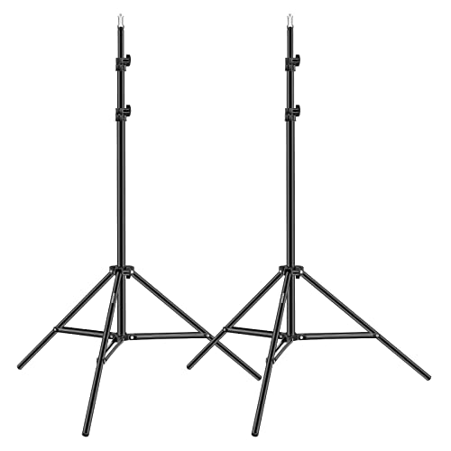 Neewer 190 cm Aluminium-Stativständer für Studio Kits, Fotografie Lichter, Softboxen (schwarz, 2er-Pack) von NEEWER