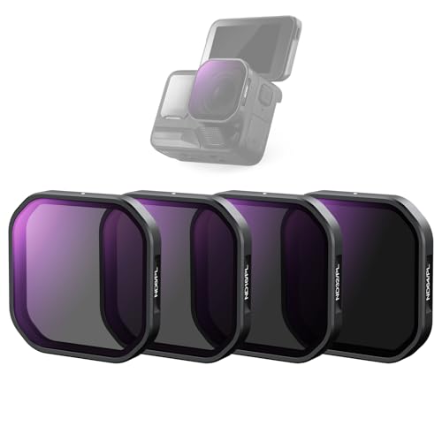 NEEWER 4er Pack ND/PL Filter Set, Kompatibel mit Insta360 Ace Pro 2, ND8/PL + ND16/PL + ND32/PL + ND64/PL Graufilter Polarisationsfilter Kit, Snap On Action Kamera Zubehör, FL91 von NEEWER