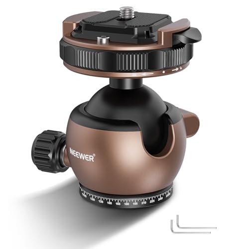 NEEWER Stativkopf Kugelkopf Stativ Halterung Adapter, flache Stativ Kopf, Kugelhalterung, Schnellverschluss mit 1/4" QR Platte, kompatibel mit Peak Design Capture Kamera Clip, max Last 10kg, GM32 NEEWER Stativkopf Kugelkopf Stativ Halterung Adapter, flache Stativ Kopf, Kugelhalterung, Schnellverschluss mit 1/4" QR Platte, kompatibel mit Peak Design Capture Kamera Clip, max Last 10kg, GM32 von NEEWER