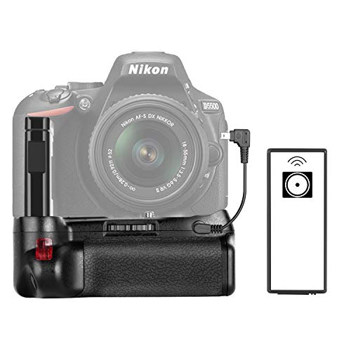 Neewer Professioneller vertikaler Batteriegriff funktioniert mit EN-EL14a Wiederaufladbare-Akku für Nikon D5500 DSLR-Kamera (Batterie nicht enthalten) von NEEWER