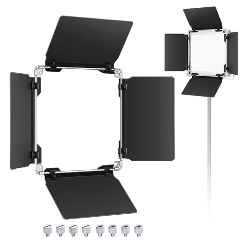 Neewer Profi LED-Videoleuchte Barndoor für Neewer 480 LED-Licht Platte, Feste Metallkonstruktion (nur Torblende eingeschlossen) von NEEWER