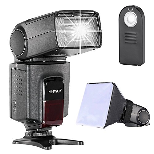 Neewer TT560 Speedlite Blitz Kit für Canon Nikon Sony Pentax DSLR Kamera mit Standard-Blitzschuh, beinhaltet: (1) TT560 Blitz + (1) Blitz Diffusor + (1) Fernbedienung von NEEWER