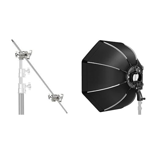 Neewer Verlängerungsgriff Arm Auslegerarm mit 2 Stücke Griffköpfen - 127 Zentimeter Aluminiumlegierung Aufbau, 65cm achteckige Softbox mit Schnellverschluss, mit S-Typ Halterung, Tragetasche Neewer Verlängerungsgriff Arm Auslegerarm mit 2 Stücke Griffköpfen - 127 Zentimeter Aluminiumlegierung Aufbau, 65cm achteckige Softbox mit Schnellverschluss, mit S-Typ Halterung, Tragetasche von NEEWER