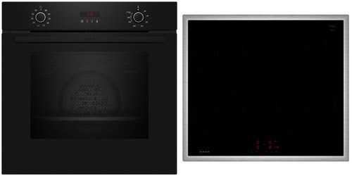 BX46PIB0 Herdset mit Induktionskochfeld bestehend aus B2CCG6AK3 + T46SBE1L0 schwarz/edelstahl / A+ von NEFF