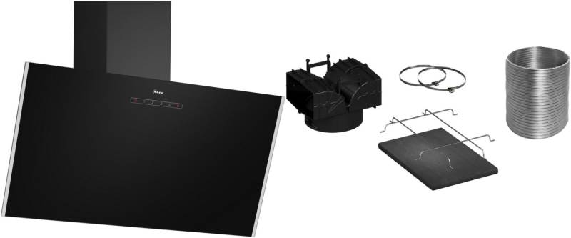 DMK83IDS Kopffrei-Dunstabzugshaube bestehend aus D83IDK1S0 + Z51GIU1X3 schwarz / A von NEFF