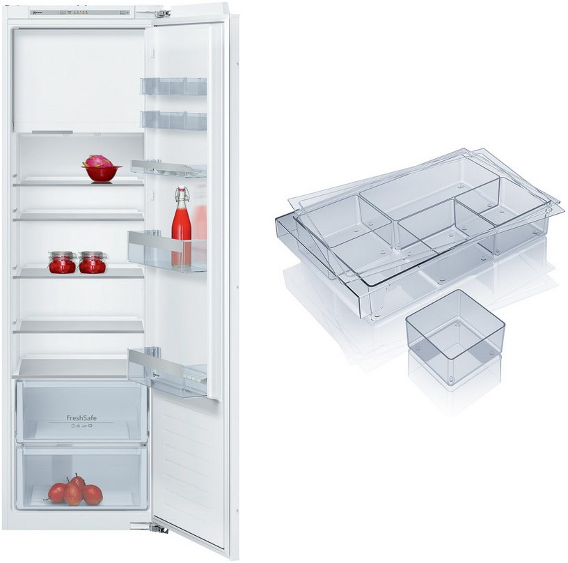 KMK178GF Einbau-Kühlschrank mit Gefrierfach bestehend aus KI2822FF0 + KS1870Z0 weiß / F von NEFF