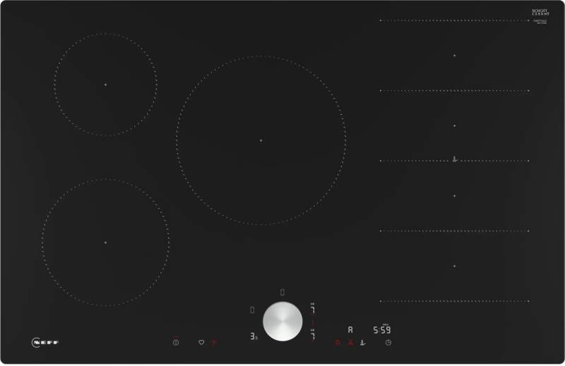 NEFF N90 Induktionskochfeld autark 80 cm Flex Induction flächenbündig von NEFF