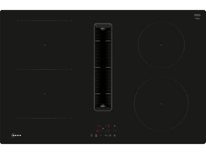 NEFF V58NBS1L0, Induktionskochfeld mit Dunstabzug (802 mm breit, 522 tief) von NEFF