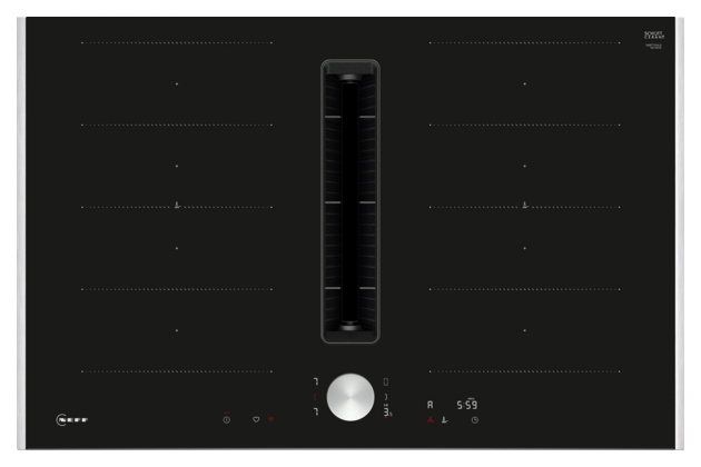 Neff V68TTX4L0 N 90 Induktionskochfeld mit Dunstabzug, 80 cm, mit Rahmen von NEFF
