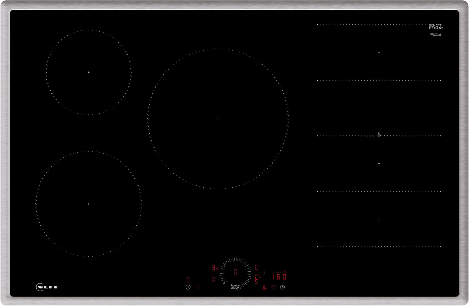 T68SHV4L0 Autark-Induktionskochfeld schwarz von NEFF