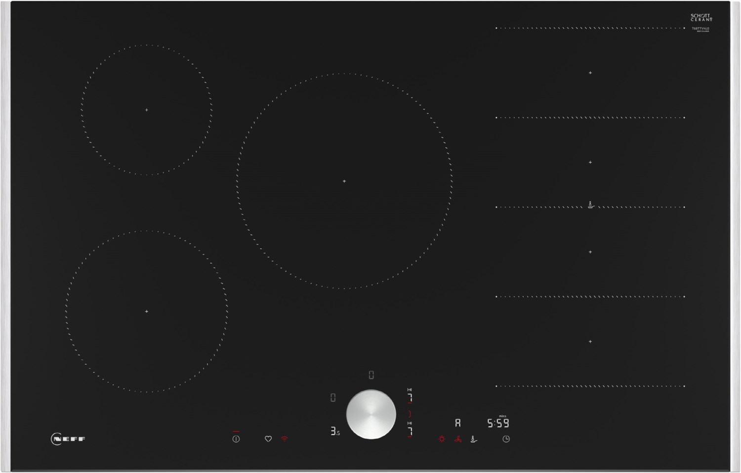 T68TTV4L0 Autark-Induktionskochfeld schwarz von NEFF