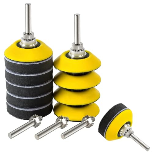 NEFLUM 12 Stcs 2 Zoll 50 Mm Haken- Und Schleifenschleifkissen Mit 1/4 Zoll Bohranschleitaufsatz Und Schaumschleifenpads Für Polnisches Holzmetall NEFLUM 12 Stcs 2 Zoll 50 Mm Haken- Und Schleifenschleifkissen Mit 1/4 Zoll Bohranschleitaufsatz Und Schaumschleifenpads Für Polnisches Holzmetall von NEFLUM