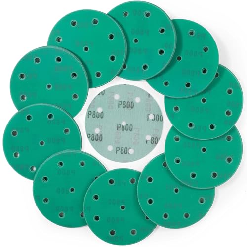 NEFLUM 15 PCs 5 Zoll 9 Löcher Schleifscheiben Sortiment 80-220 Grit Haken- Und Schleifenschleifpapierfilmscheiben Für Zufälliges Orbital,60 NEFLUM 15 PCs 5 Zoll 9 Löcher Schleifscheiben Sortiment 80-220 Grit Haken- Und Schleifenschleifpapierfilmscheiben Für Zufälliges Orbital,60 von NEFLUM
