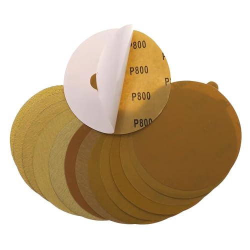 NEFLUM PSA/Klebstoff Gold Sandpapier - 6 Zoll 150 Mm Schleifscheiben Aluminiumoxid 60 Bis 1000 Körnchen 20 Stc Zum Polieren Des Mahlens,400 NEFLUM PSA/Klebstoff Gold Sandpapier - 6 Zoll 150 Mm Schleifscheiben Aluminiumoxid 60 Bis 1000 Körnchen 20 Stc Zum Polieren Des Mahlens,400 von NEFLUM