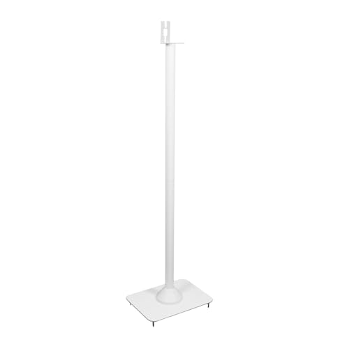 NEG Lautsprecher-Halterung VarioSound F01A für Sonos Play:1 (weiß) Boxen-Rack/Träger/Ständer mit Kabeldurchführung (Nicht für Sonos One geeignet) von NEG