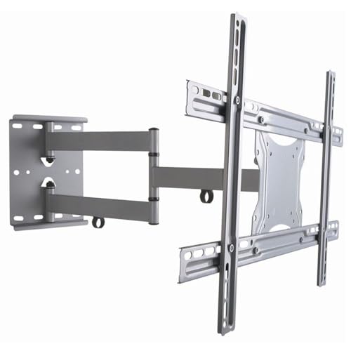 NEG Profi Universal TV-Wandhalterung Extender 6012 (Silber) Schwenk-, neig- und ausziehbar, Full Motion (bis max. VESA 600x400 und 45kg) von NEG