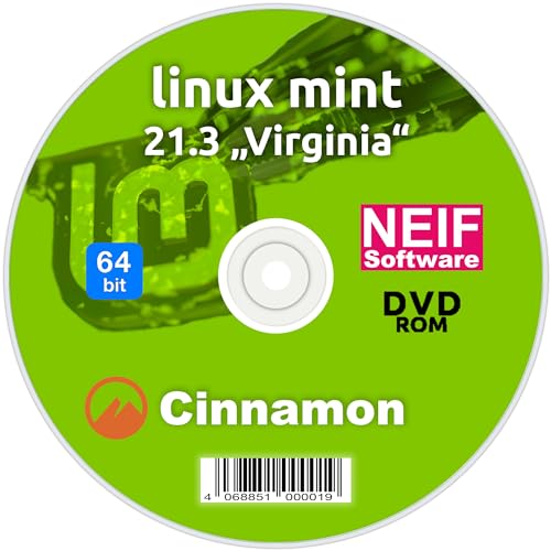 Linux Mint 21.3 "Virginia" Cinnamon auf DVD von NEIF Software