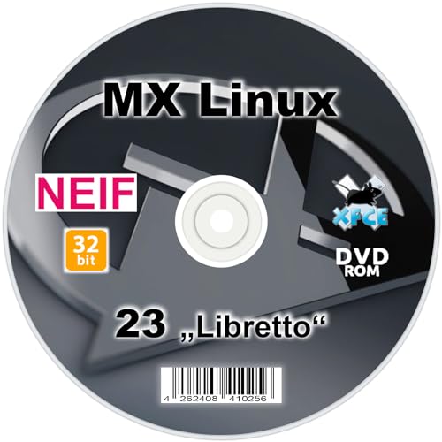 MX Linux 23 "Libretto" 32 bit auf DVD von NEIF Software