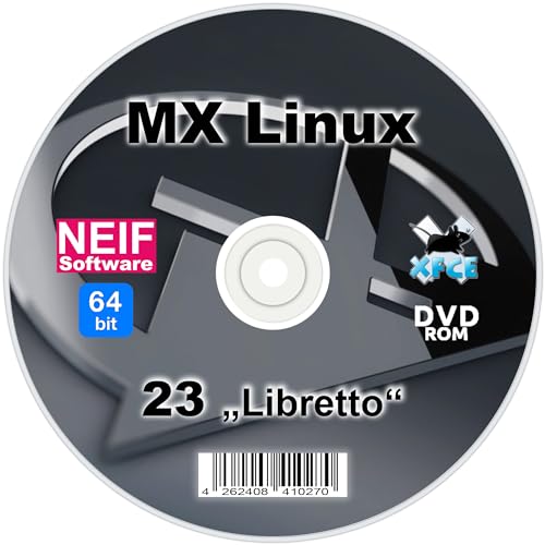 MX Linux 23 "Libretto" 64-Bit auf DVD von NEIF Software