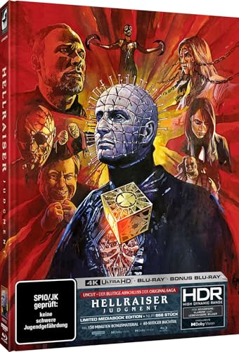 Hellraiser: Judgment - Uncut Mediabook Ultra 4K HD Blu-ray + Blu-ray + Bonus-Blu-ray - 666 Stk Hellraiser: Judgment - Uncut Mediabook Ultra 4K HD Blu-ray + Blu-ray + Bonus-Blu-ray - 666 Stk von NEIN