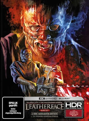 Leatherface - Texas Chainsaw Massacre - 4K UHD Exklusiv Uncut Mediabook + 2 Blu-ray Timo Wuerz Artwork - 2 Disc Leatherface - Texas Chainsaw Massacre - 4K UHD Exklusiv Uncut Mediabook + 2 Blu-ray Timo Wuerz Artwork - 2 Disc von NEIN